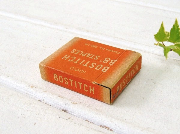 【BOSTITCH/針】USA・ホッチキスの芯入りケース・ビンテージ・紙箱・パッケージ