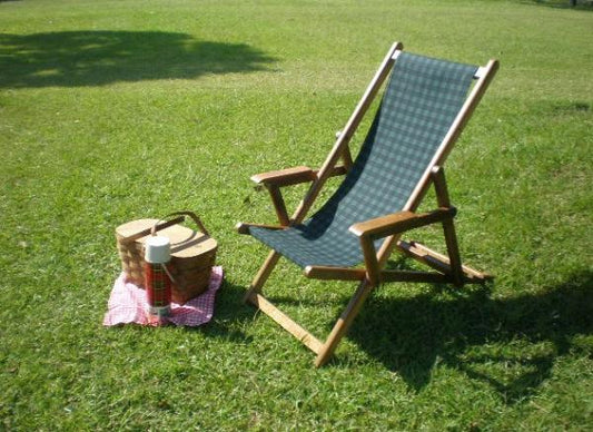 木製アンティーク・フォールディング・ビーチチェア