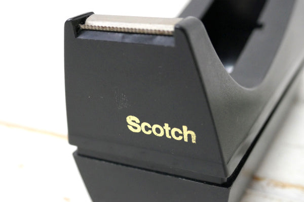 Scotch スコッチテープ・黒 ヴィンテージ・テープカッター テープディスペンサー