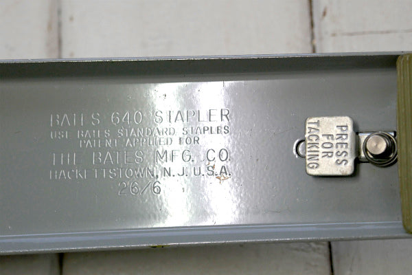 BATES ウッド柄 インダストリアル ビッグサイズ ヴィンテージ ホッチキス ステープラー 文房具