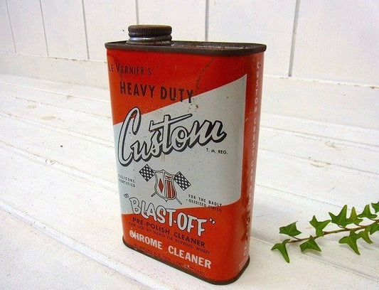 【CUSTOM CREST CAR】クロームクリーナー・ヴィンテージ・ティン缶/ブリキ缶 USA