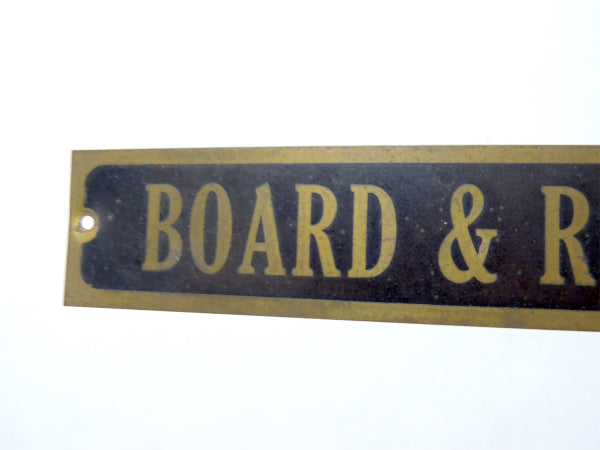 BOARD&ROOM 真鍮製・USA・アンティーク・サインプレート・看板・オールド・アメリカン・船舶