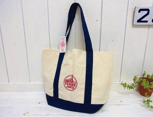 【トレーダージョーズ】Trader Joe's・キャンバストートバッグ/エコバッグ USA