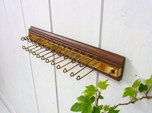 木製×メタル製 折り畳み式・ヴィンテージ・フック USA