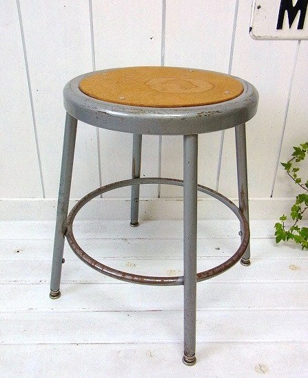 工業系・スチール製・ヴィンテージ・スツール/チェア/ラウンドスツール USA