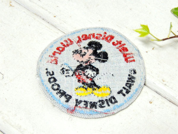 【Mickey Mouse・ミッキーマウス】ディズニー・ヴィンテージ・ワッペン・刺繍ワッペン
