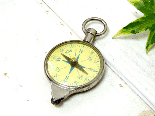 Nautical Mil・方位磁石・ドイツ・アンティーク・コンパス・キーホルダー キャンプギア