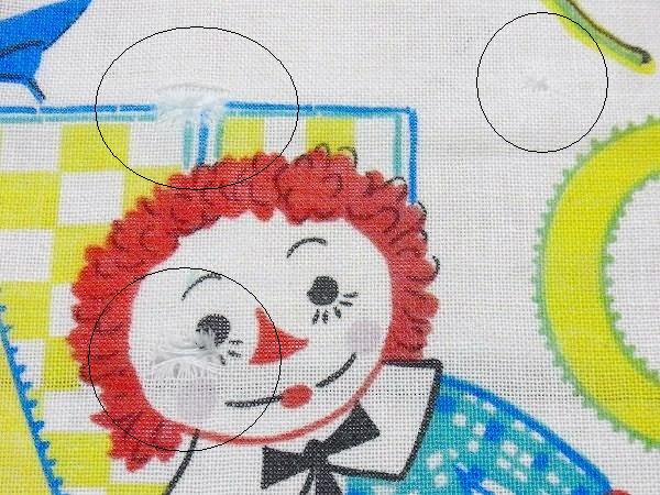 【ラガディアン&アンディ】アルファベット柄・ヴィンテージ・ファブリック/生地/カーテン USA