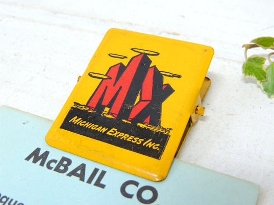 ミシガンエキスプレス・MX運送会社 アドバタイジング・ヴィンテージ・ペーパークリップ・文房具 アメ車