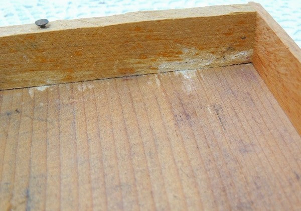 フィラデルフィア・クリームチーズ・浅いタイプのヴィンテージ・チーズボックス/木箱④