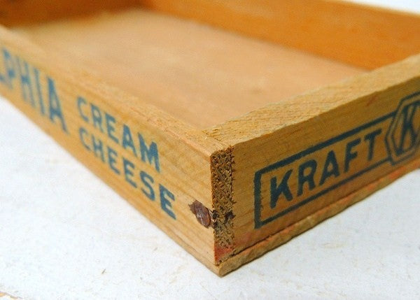 フィラデルフィア・クリームチーズ・ヴィンテージ・チーズボックス/木箱/ウッドボックス⑤