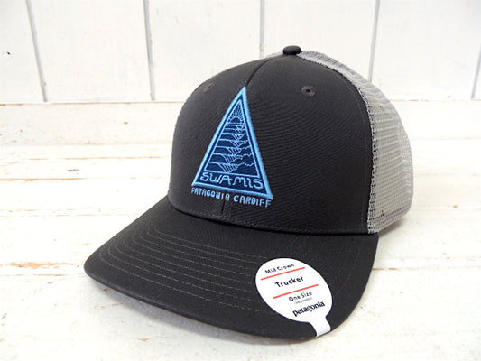 【Patagonia】グレー・パタゴニア・SWAMIS・カーディフ・トラッカーハット&ステッカー