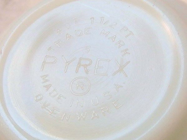 【PYREX】パイレックス・オレンジ・ドット・ミキシングボウル(S)　USA