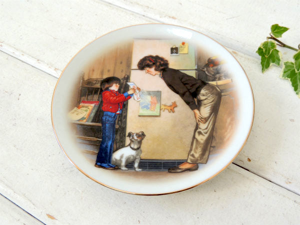 トムニューソン AVON 母の日 シリーズ  陶磁器 80's ヴィンテージ 絵皿 US プレート 皿