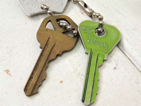 【GOOD LUCK・グッドラック】1954年コイン・ヴィンテージ・キーホルダー・鍵2本付き・USA