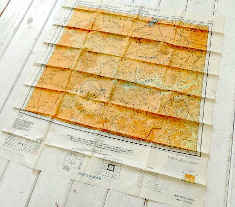 アメリカ軍・1944y・USアーミー・エアフォース・ビンテージ・マップ・地図・ミリタリー