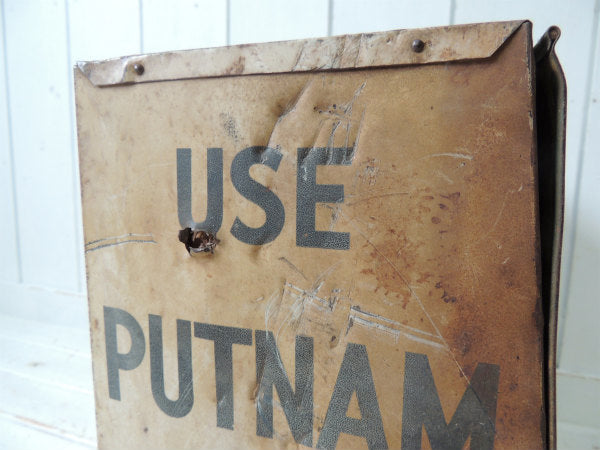 Putnam Dyes Tints 店頭用・看板・弾痕・アンティーク・ディスプレイケース・棚・木箱