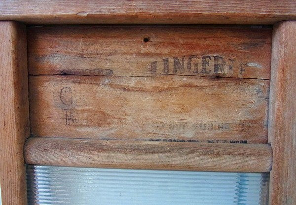 【ナショナル】木製×ガラス製・アンティーク・ウォッシュボード/洗濯板 USA