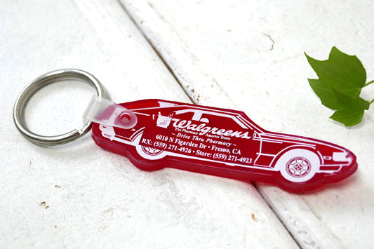 薬局・アメ車 モチーフ・アドバタイジング・ビンテージ・デッドストック・キーホルダー US