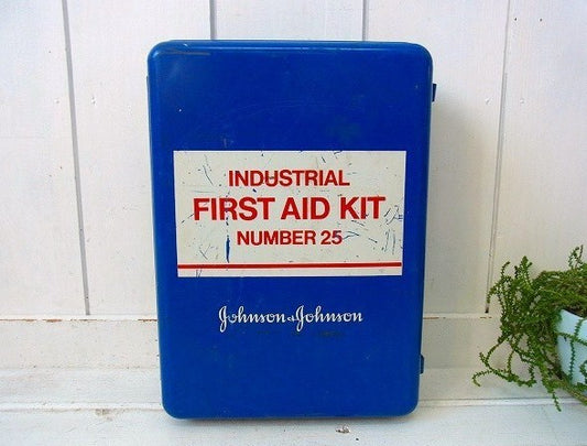 【ジョンソン&ジョンソン】縦型・大きなヴィンテージ・救急箱/メディスンキャビネット