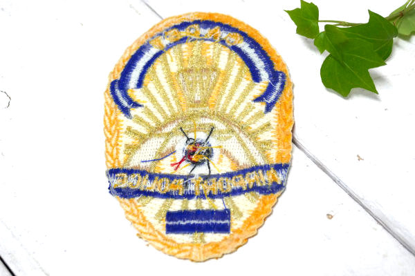 AIRPOT POLICE CADET アメリカ 空港警察 ポリス ヴィンテージ ワッペン 刺繍