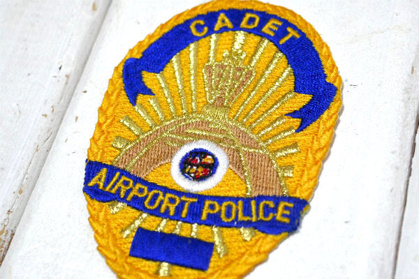 AIRPOT POLICE CADET アメリカ 空港警察 ポリス ヴィンテージ ワッペン 刺繍