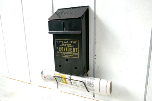 SAVE and HAVE アドバタイジング USA アンティーク メールボックス ポスト