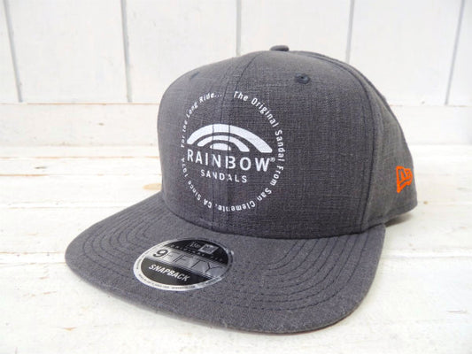 【RAINBOW SANDALS】NEW ERA×レインボーサンダル・グレー・キャップ+ステッカー