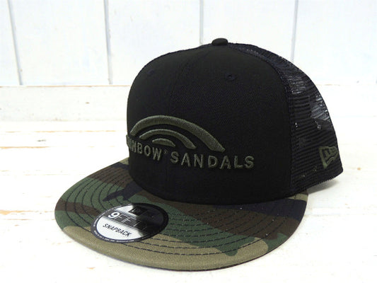 【RAINBOW SANDALS】ニューエラ×レインボーサンダル・迷彩色・キャップ+ステッカー