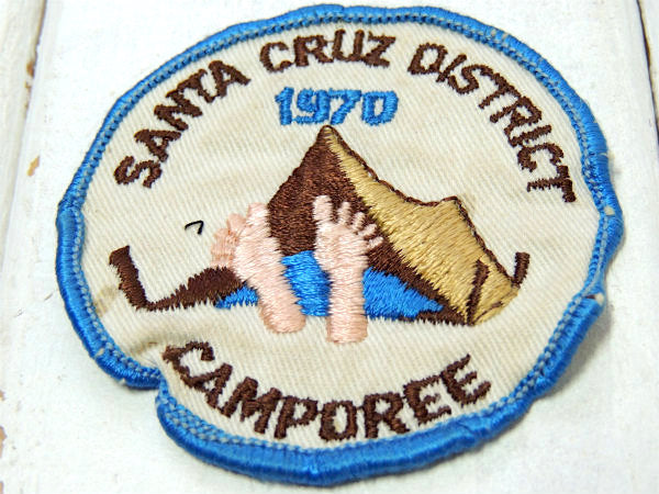 【1970’s・ボーイスカウト】キャンプ&テント柄・ヴィンテージ・刺繍・ワッペン・カリフォルニア