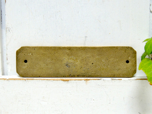 RECEPTION 船内プレート 真鍮製・アンティーク・サインプレート・看板・USA 応接室・待合室