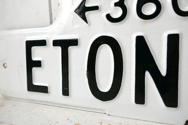 ←3600 ETON ST ホーロー・ヴィンテージ・ストリート サイン 看板 US アメリカ