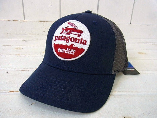 【Patagonia】パタゴニア・カーディフ限定・キャップ&ステッカーetc1枚/ネイビー×グレー