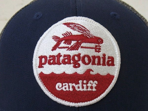【Patagonia】パタゴニア・カーディフ限定・キャップ&ステッカーetc1枚/ネイビー×グレー