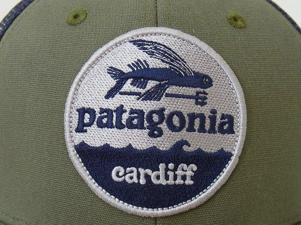 【Patagonia】パタゴニア・カーディフ限定・キャップ&ステッカーetc1枚/オリーブ×ネイビー