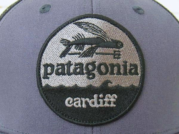 【Patagonia】パタゴニア・カーディフ限定・キャップ&ステッカーetc1枚/グレー×ブラック