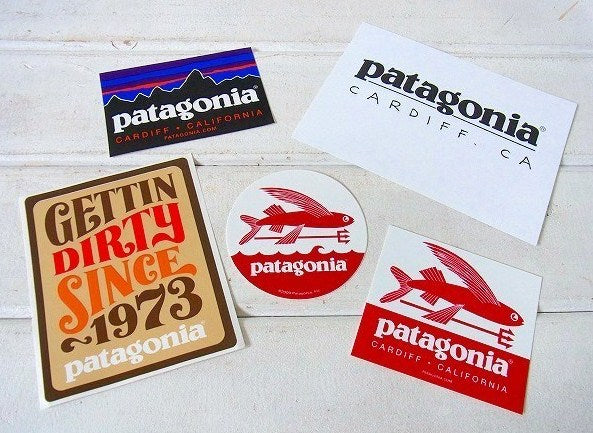 【Patagonia】パタゴニア・カーディフ限定・キャップ&ステッカーetc1枚/グレー×ブラック