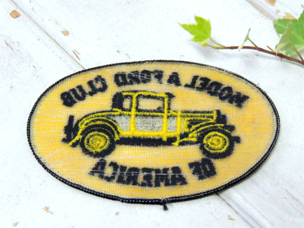 フォード・モデルA・FORD アメ車・クラシックカー・ヴィンテージ・刺繍・ワッペン・アクセサリー