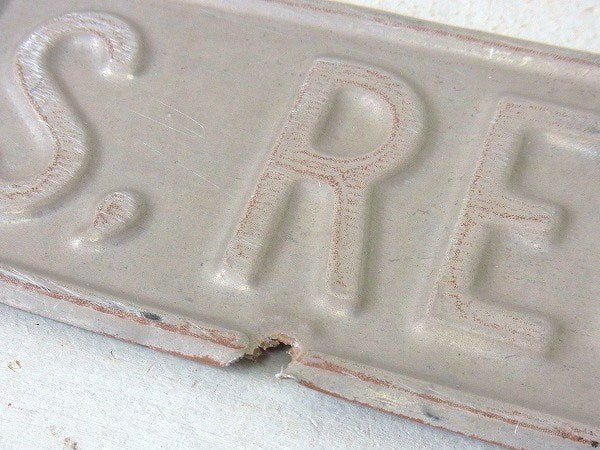 MABEL MORRIS RES アルミ製 ヴィンテージ サインプレート 看板 USA