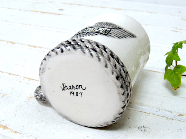 ハーレーダビッドソン HARLEY・ウイング・ビンテージ・マグカップ・1987s USA