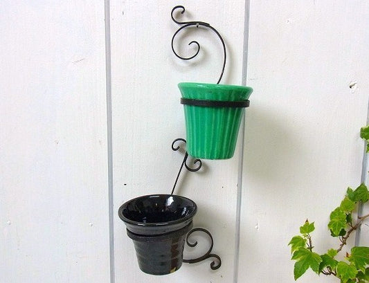 ヴィンテージ・ハンギング・フラワーポット/ウォールプランター USA