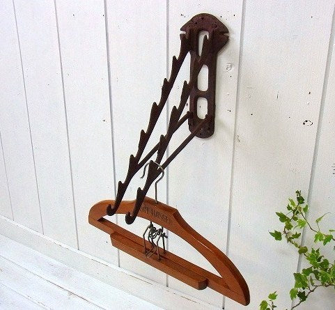 古いアイアン製アンティーク・フック/壁掛けフック/什器 USA