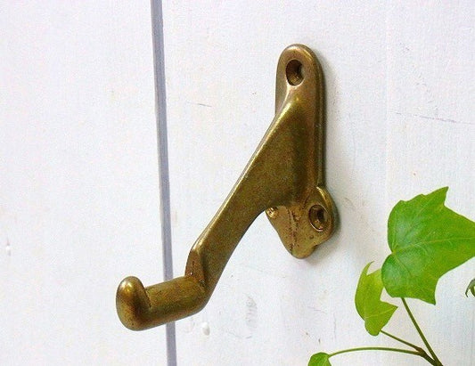 ゴールド色・メタル製・ヴィンテージ・フック/コートフック USA