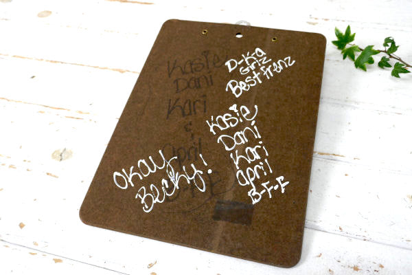 Mead USA・落書き・LOVE メッセージ付き ヴィンテージ・クリップボード 文房具