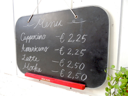 【VELVO PLATE】USA・50's・ヴィンテージ・黒板/メニューボード/メッセージボード