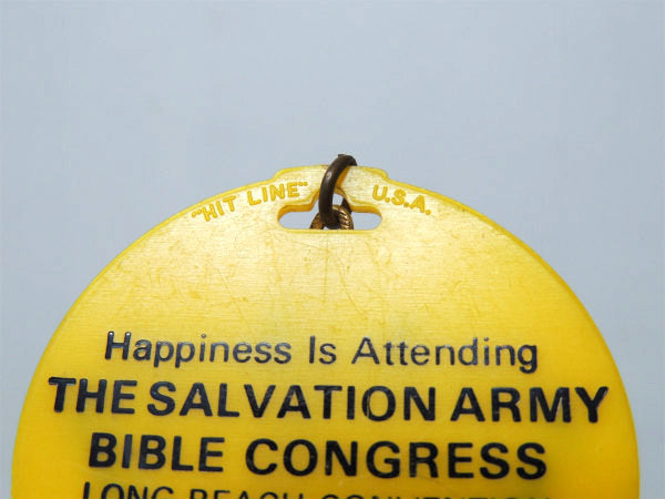 【1972s・スマイル】キャラクター・GOD LOVES YOU・ヴィンテージ・キーホルダー・USA