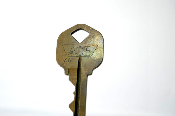 ACE KWI ヴィンテージ KEY USA 真鍮製 キー 鍵 アメリカンビンテージ