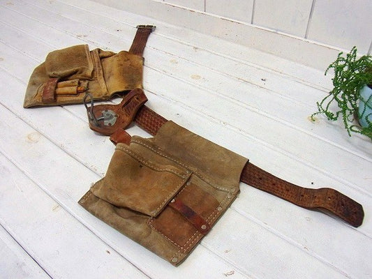 【マグワイア ニコラス】レザー製・DIY/ヴィンテージ・工具エプロン/ツールエプロン USA