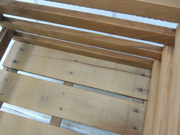 エッグクレート USA 木製・折りたたみ式 アンティーク・バスケット・木箱・エッグケース