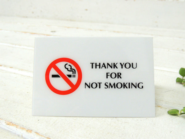 【THANK YOU FOR NOT SMOKING】禁煙・卓上サイン・看板・USA・モーテル